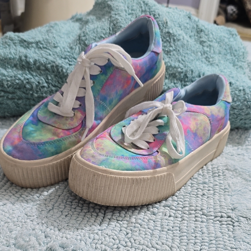 Mix No. 6 Pastel Tie-Dye Platform Sneakers